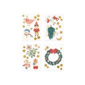 Window stickers Merry Christmas, mix (1 pkt / 4 pc.)