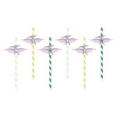 Straws Pterodactyl, 19.5 cm, mix (1 pkt / 6 pc.)
