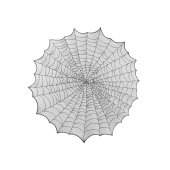 Spider Web Tablecloth, 124cm