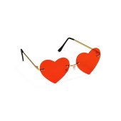 Heart-shaped Glasses with Pearls, pink
