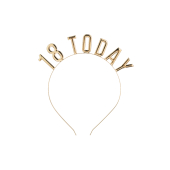 Headband 18 Today, gold