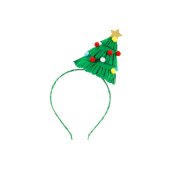 Headband Christmas tree, 13 x 24 cm, green