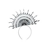 Snowflake headband, 30 x 28cm, silver