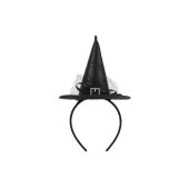 Witch Hat Headband, 17x28 cm, black
