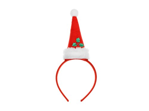 Santa Hat Headband, 11x26.5cm, mix