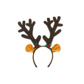 Reindeer Antlers Headband with Ears, 29x34cm, mix