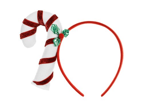 Candy Cane Headband, 18.5x15.5cm, mix