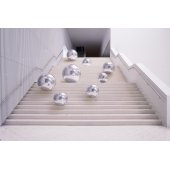 Inflatable Mirror Ball, silver, approx. 60 cm