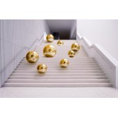 Inflatable Mirror Ball, gold, approx. 60 cm