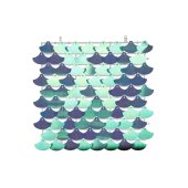 Sequin backdrop panel, scale-shape, light lilac, 30x30 cm