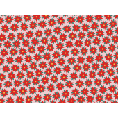 Wrapping paper - Red star of Bethlehem, 70x200cm