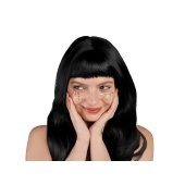 Wig, long hair, black