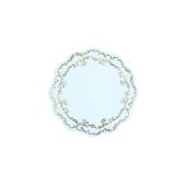 Plate mats Ornament, light blue, diameter 35.5 cm (1 pkt / 6 pc.)