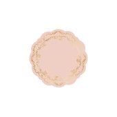 Plate mats Ornament, dusty pink, diameter 35.5 cm (1 pkt / 6 pc.)