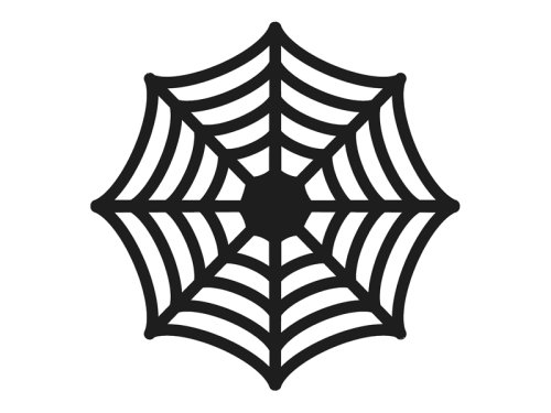 Spider Web Plate Mats, black, 27.5cm (1 pkt / 4 pc.)