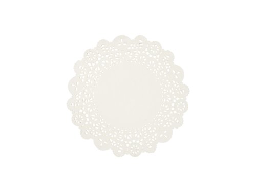 White plate mats, diameter approx. 35.5 cm (1 pkt / 50 pc.)