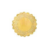 Gold plate mats, diameter approx. 35.5 cm (1 pkt / 50 pc.)