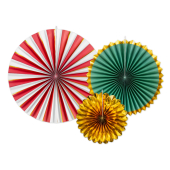 Decorative Rosettes, mix, 26-43 cm (1 pkt / 3 pc.)