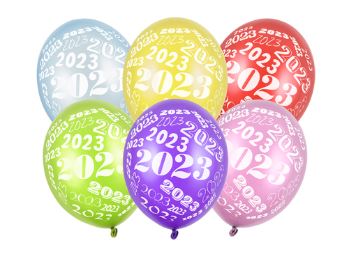 Balloons 30cm, 2023, Metallic mix (1 pkt / 6 pc.)