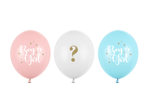 Balloons 30 cm,Boy or Girl, mix (1 pkt / 50 pc.)