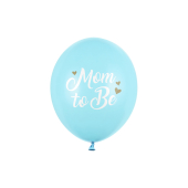 Balloons 30 cm, Mom to Be, Pastel Light Blue (1 pkt / 50 pc.)