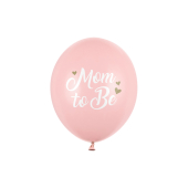 Balloons 30 cm, Mom to Be, Pastel Pale Pink (1 pkt / 50 pc.)