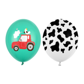 Balloons 30 cm, Farm, mix (1 pkt / 50 pc.)