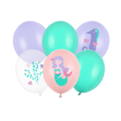 Balloons 30 cm, Sea World, mix (1 pkt / 6 pc.)