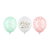 Balloons 30 cm, Love you mom, mix (1 pkt / 50 pc.)