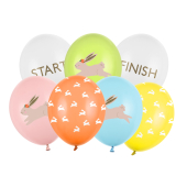 Balloons 30 cm, Egg Hunt, mix (1 pkt / 7 pc.)