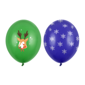 Balloons 30 cm, Merry Christmas, mix (1 pkt / 50 pc.)