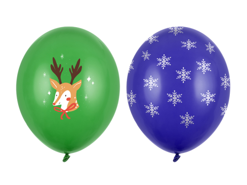 Balloons 30 cm, Merry Christmas, mix (1 pkt / 50 pc.)