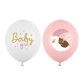 Balloons 30 cm, Baby girl, mix (1 pkt / 50 pc.)