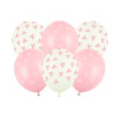 Balloons 30 cm, Bows, mix (1 pkt / 6 pc.)