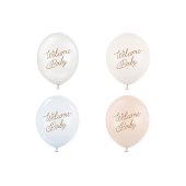 Balloons 30 cm, Welcome Baby, blue mix (1 pkt / 50 pc.)
