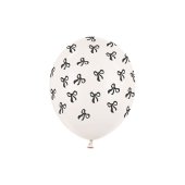 Balloons 30 cm, Bows, Pastel Off-white (1 pkt / 6 pc.)