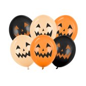 Balloons 30 cm, Pumpkins, mix (1 pkt / 6 pc.)