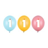 Balloons 30 cm, 1, mix (1 pkt / 50 pc.)