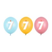 Balloons 30 cm, 7, mix (1 pkt / 50 pc.)