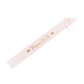 Sash Mom to be, pale pink, 75 cm