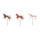 Horse Birthday Candles, Assorted, 5.8 x 4 cm (1 pkt / 3 pc.)