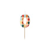 Birthday candle Number 0 Rhombus, 5.5 cm, mix