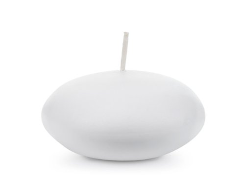 Floating candle, matt, white, 8 cm (1 pkt / 4 pc.)