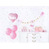 Party decorations set - It's a girl (1 pkt / 49 pc.)
