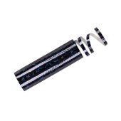 Holographic Streamers, black, 3.8 m (1 pkt / 18 pc.)