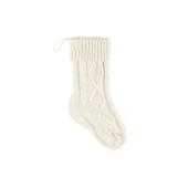 Decorative stocking, off-white, 15.5x34cm