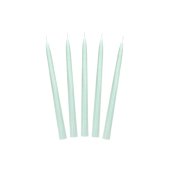 Taper candle, matt, sage, 24cm (1 pkt / 10 pc.)