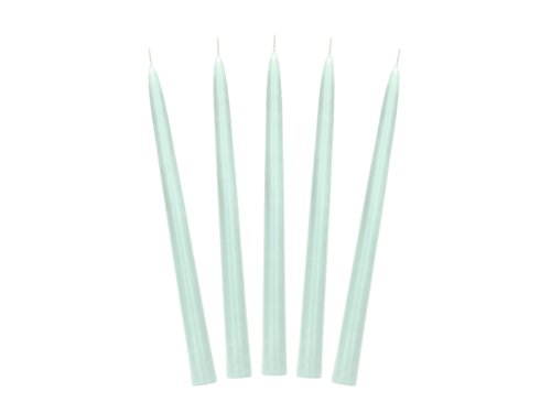 Taper candle, matt, sage, 24cm (1 pkt / 10 pc.)