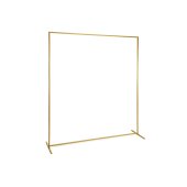 Backdrop stand, frame, gold, 200x200 cm