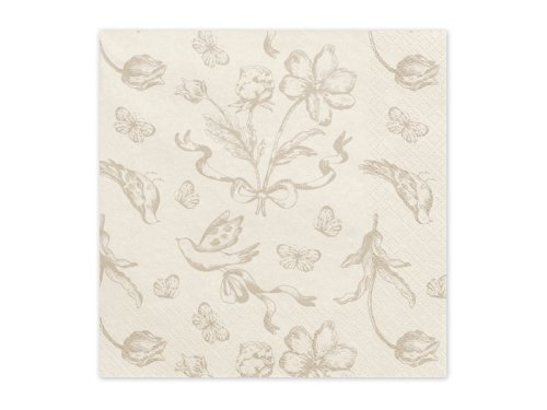 Napkins Flowers, 33x33, mix (1 pkt / 12 pc.)